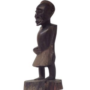 Vintage Wooden Sculpture Figure Hand Crafted Primitive Art